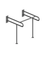 Поручень для инвалидов ПР-05.02.860.840.610 для раковины верхний с дополнительной опорой на пол