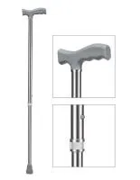 Трость WR-411 класс. Т-обр. рук. без УПС  серебро/бронза