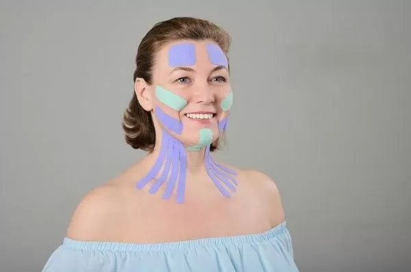 Кинезио тейп для лица BBalance Super Soft 5см*5м хлопок 