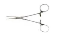 Зажим Кохера к/о 1х2 зубый, зубчатый, прямой, детский 165мм ТМ-З-201