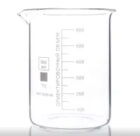 Стакан Н-1-600 низкий с носиком 600 мл стекло МиниМед