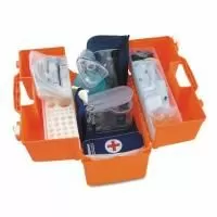 Набор реанимационный для оказания скорой медицинской помощи МЕДПЛАНТ НРСП-01 в футляре-саквояже УМСП-01-Пм/2 с набором для коникотомии и аспиратором, артикул 1019