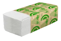 Полотенца бумажные Hayat Focus V-сложение, 1-слойные, 200 листов в упаковке H3 Eco, размер 20,5*23 см