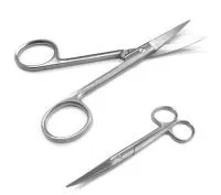 Ножницы с 2-мя острыми концами, изогнутые, 145мм  J-22-041