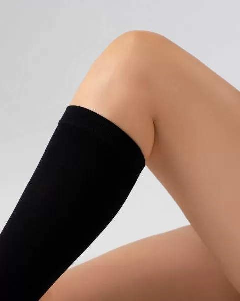 Гольфы компрессионные OFA BAMBERG Classic унисекс с открытым носком 2 класс компрессии цвет черный 