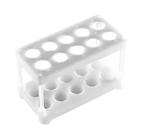 Штатив для пробирок п/э ШЛПП-10 на 10 гнезд диаметр 18мм