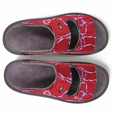 Тапочки ортопедические Luomma LM-809.033, цвет вязь бордо 