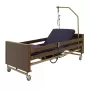 Кровать электрическая MED-MOS YG-1 ЛДСП коричневый с металлическими ламелями и регулировкой высоты