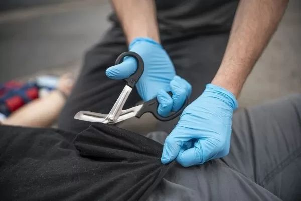 Ножницы для разрезания повязок 145 мм SCR-6030, артикул 12436