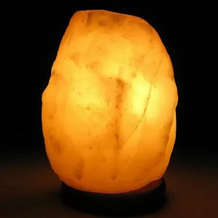 Солевая лампа Wonder Life Скала-Эко 2 кг на деревянной подставке