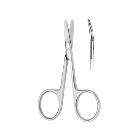 Ножницы тупоконечные вертикально-изогнутые 100 мм Hilbro 10.0017.10