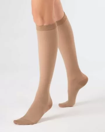 Гольфы компрессионные OFA BAMBERG Classic унисекс с закрытым носком 1 класс компрессии цвет бежевый