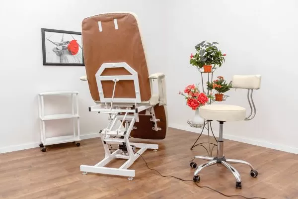 Кресло косметологическое с электроприводом ЭЛЕГАНТ 2, 2 мотора, обивка Стандарт 