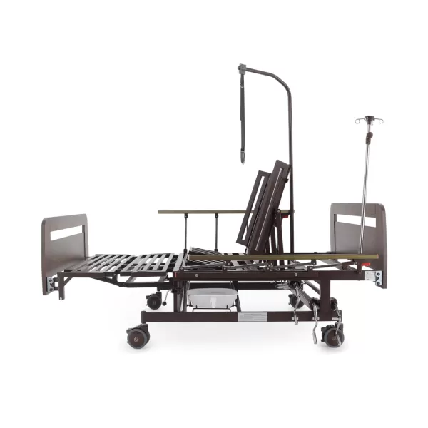 Кровать механическая MED-MOS E-45А ЛДСП венге ширина 120 см, с туалетом и функцией переворота