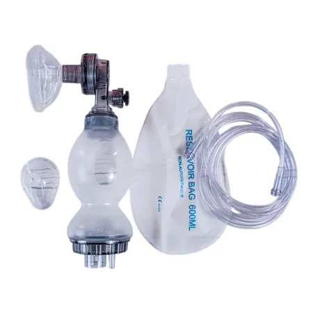 Аппарат искусственной вентиляции легких ручной МЕДПЛАНТ АДР-МП-Н C-1 с аспиратором, многоразовый, неонатальный, артикул 1649