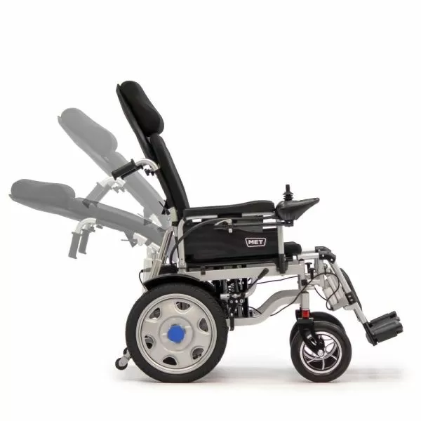 Кресло-коляска с электроприводом MET COMFORT AUTO, артикул 20700, ширина сиденья 45 см, колеса пневматические