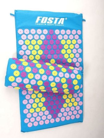 Набор аппликатор Кузнецова коврик и валик Fosta F 0107 разные цвета (голубой)