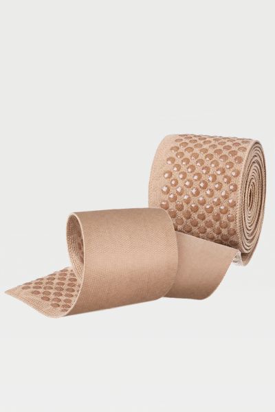 Чулки компрессионные IDEALISTA ID-310W унисекс 1 класс компрессии с открытым носком и гладкой резинкой на широкое бедро цвет карамель 