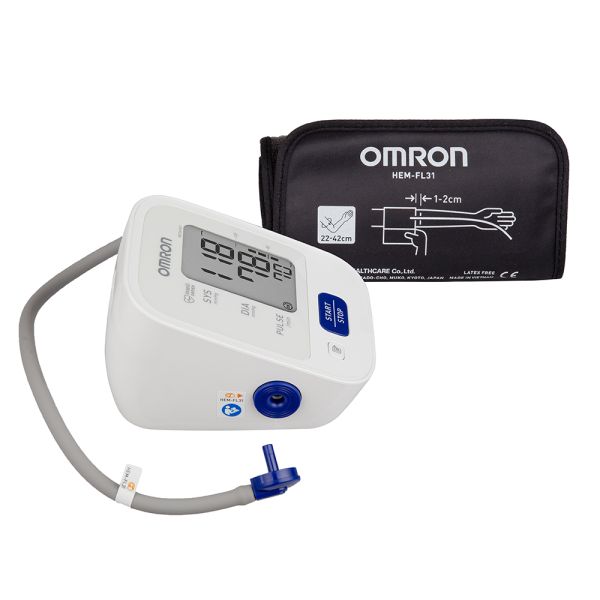 Тонометр автоматический на плечо OMRON M2 Comfort с манжетой 22-42 см и адаптером (HEM-7123-ALRU)