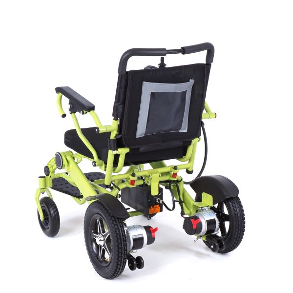 Кресло-коляска с электроприводом MET Compact 35 с алюминиевой рамой и двумя аккумуляторами