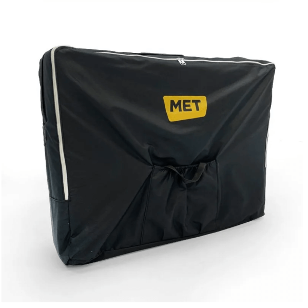 Стол массажный MET Comfort A3, артикул 18464, 3-х секционный складной алюминиевый, синий