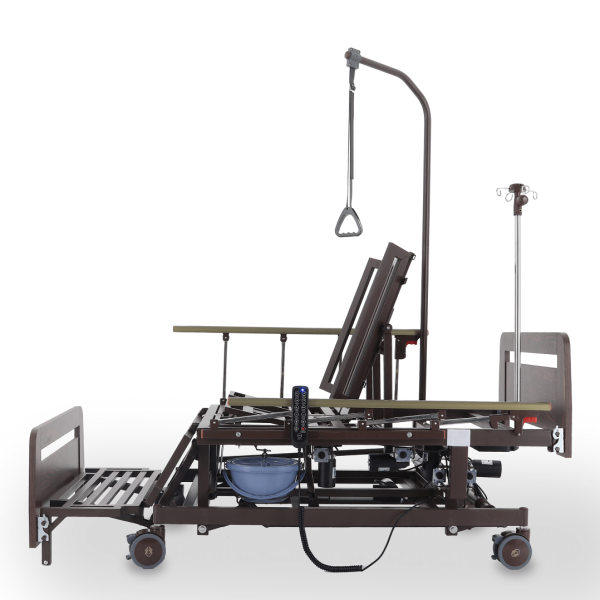 Кровать электрическая MED-MOS DB-11А ЛДСП венге с регулировкой высоты, туалетом и функцией переворота