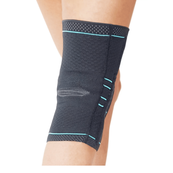 Бандаж на коленный сустав Talus КС-607, c силиконовым кольцом и пружинными ребрами жесткости, компрессионный