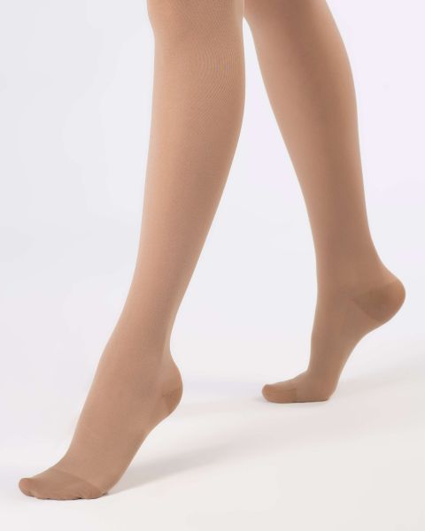 Чулки компрессионные OFA BAMBERG Classic унисекс 1 класс компрессии с закрытым носком и гладкой резинкой цвет бежевый 