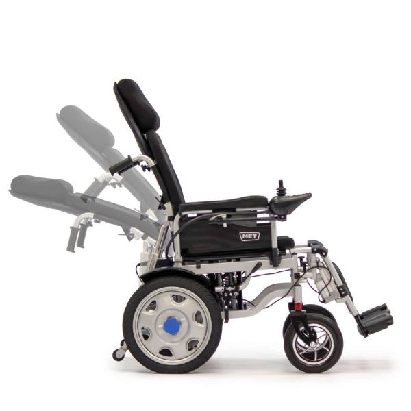 Кресло-коляска с электроприводом MET COMFORT AUTO, артикул 20700, ширина сиденья 45 см, колеса пневматические